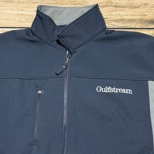 Cintas Softshell Jacket Men XL Navy Blue Gulfstream Pilot Aviation Workwear